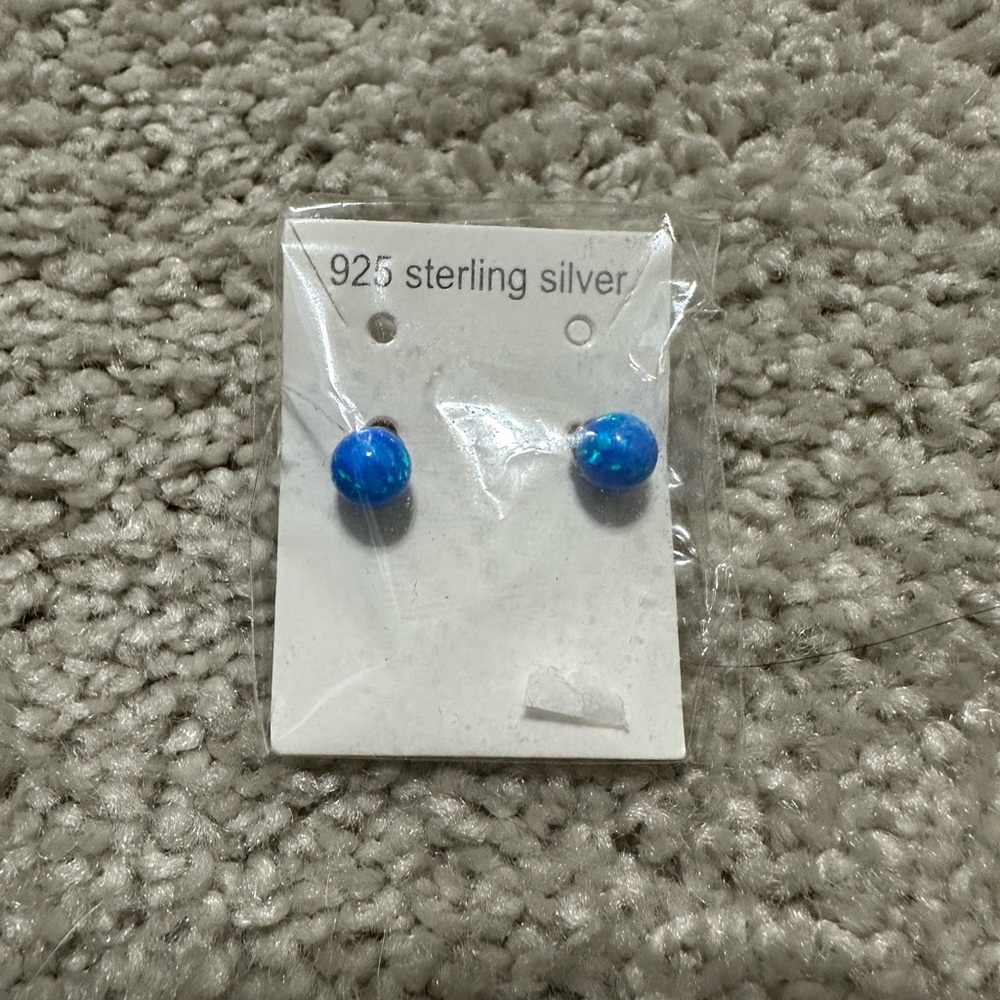Blue Stud Earrings